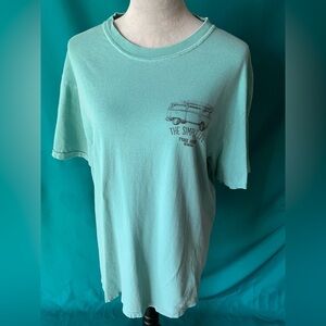 Comfort Colors Women’s ‘The Simple Life’ Light Green Graphic Tee